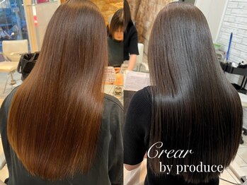 クレアバイプロデュース 矢部店(Crear by produce)の写真/【夏の湿気対策】湿気に左右されない、自然なストレートヘアを◎毎朝のスタイリングも楽々に