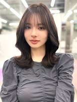 エヌアイ オモテサンドウ(ni omotesando) 透明感カラー 大人かわいいくびれミディアム【肥田亜沙美】