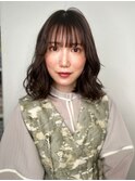 ゆるふわパーマくせ毛風ミディアムレイヤーp1北浦和20代30代40代