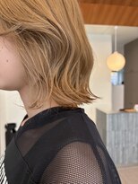 ローレンアオ(LOREN AO)&nbsp;くびれヘア/アプリコットオレンジ/夏のヘアアレンジ/矢場町