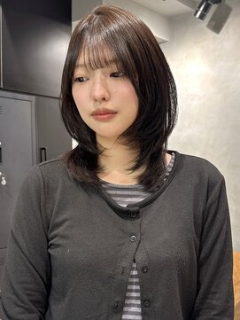 シャルムバイケンジ(Charm.by KENJE) 【 銀座/レイヤー 】ミディアムレイヤー/ハッシュカット/韓国