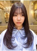 レイヤーカット/結べるレイヤーカット/顔周りカット/A36