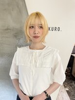 クロ(KURO.)&nbsp;ブリーチ抜きっぱなしボブ
