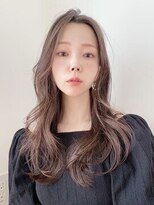 アン 柏店(un) ◆透明感ロングでイメチェン/小顔前髪/ピンクベージュ