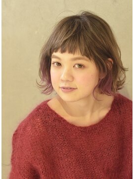 コイ(coii) ☆ラベンダーピンクのインナーカラーボブ☆【coii】