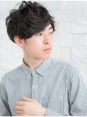大人カジュアルなランダムパーマスタイル