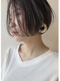 エアリー/ミニボブ/20代30代/黒髪/大人ボブ