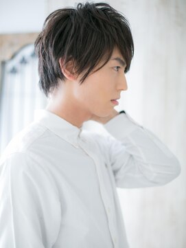 モッズヘア メン 上尾東口店(mod's hair men) ≪mod's men≫厚めバングが新鮮！黒髪フェザーマッシュD