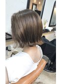 大人可愛い20代30代40代小顔切りっぱなしボブ前下がり