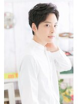 ミック ヘアアンドメイク アップ 駒込店(miq Hair&Make up) アップバングのジェントルマンショート