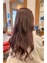 アンシー ヘア デザイン(an-cie hair design+) ロングにオススメピンクアッシュのグラデーション