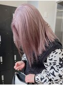 890外国人風カラーロイヤルパープルベイビーピンクこなれヘア