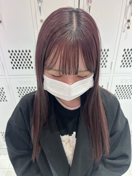 ロンドルーチェ 心斎橋(Lond luce) ダークアッシュ/ミディアムレイヤーカット［髪質改善/縮毛矯正］