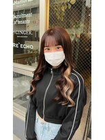 ルフレ 新宿本店1st(Reflet)&nbsp;プルエクステでイヤリングカラーデザイン*