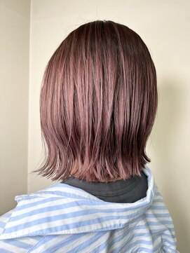 イーストハムヘッドショップ(EAST HAM head shop) 切りっぱなしショートボブ/ピンクブラウン