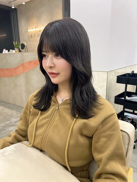 サンド 鹿児島中央(sand) @sei___sandレイヤーカット/ミディアムレイヤー/鹿児島中央駅