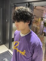 アウル 心斎橋(owl) 【波巻きスパイラルパーマ】メンズカット/ウルフ/マッシュ