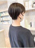 福山caary丸みショートえりあしスッキリヘアセット楽なスタイル