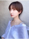 ハンサム丸みショートボブ/ショート//前髪/丸みショートボブ