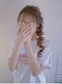 サイド編みおろしアレンジ