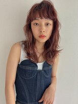 フェリア 梅田(FERIA)&nbsp;ピンクブラウン×ミディアムウェーブ