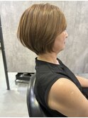 「若見え確定!ふんわり立体感ボブ」