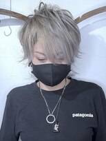 ブレイズヘアー(BLAZEhair)&nbsp;【ボーイッシュショート】ホワイトシャドールーツ×ブリーチ３回