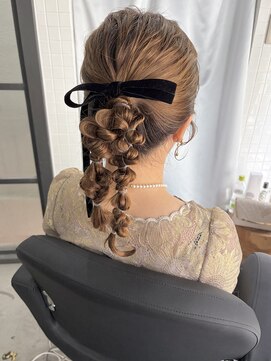 結婚式ヘアセット