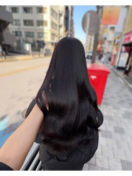 ヘアーサロン ウィング(HAIR SALON Wing) 赤坂*ブリーチなし暗めラベンダーグレージュカラーメテオカラー
