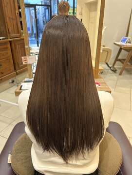 リーナ ビューティガーデン(LiNA BeautyGarden) 髪質改善カラー×ミルクティーベージュ