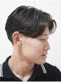 メンズカットバーバースタイルセンターパート2