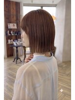ユーシャンボール(U-CHAMBORD) 切りっぱなしボブ×アッシュブラウン