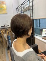 ハーツ 青山表参道店(Heart's) 白髪ぼかし脱白髪染め似合わせショートボブ40代50代60代