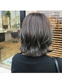 ブルーアッシュの外ハネボブ