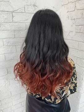 アジールヘア 所沢プロペ通り店(agir hair) グラデーションカラー【所沢、イルミナカラー、ブリーチ】
