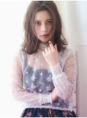 髪質改善大人可愛い小顔ひし形ミルクティーベージュ20代30代40代