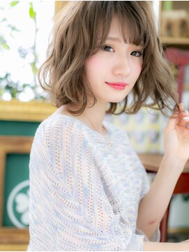 カバーヘア イヴ 戸頭店(COVER HAIR EVE) ■フレンチガーリー小顔大人ボブパーマ52-23★戸頭20代30代40代!