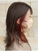 インナーカラー オレンジ