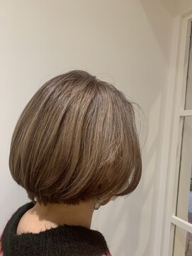 ヘアブランコブランコ 横浜(hair blanco_blanco) 似合わせカット/くびれヘア/デザインカラー/艶ボルドー[横浜駅]