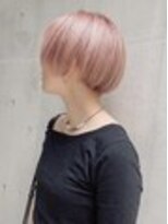 ディア(.eer) ハイトーンカラー愛されショート×ホワイトピンクミルクティー☆