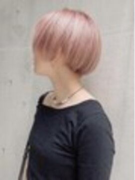 ディア(.eer) ハイトーンカラー愛されショート×ホワイトピンクミルクティー☆