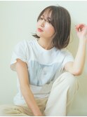 前髪ありシースルーバングマチルダボブスタイル☆
