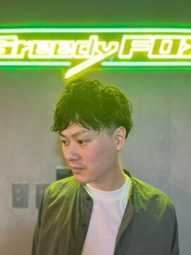グリーディーフォックス 三軒茶屋(GreedyFOX) 波巻き/マッシュパーマ/ウルフ/ハイライト<理容室>三軒茶屋