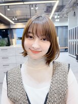 ファンナギンザ(FaNNa ginza) くびレイヤー/くびれボブ/斜めバング/シースルーバング/前髪