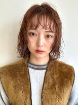 ノイカーム(noi Calm) 顔周りレイヤーカットくびれヘアミルクティーベージュカラー