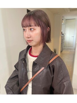 ニコフクオカヘアーメイク(NIKO Fukuoka Hair Make) 《NIKO》春イロ先取りピンクインナー/フェイスフレーミング