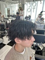 オーシャントーキョー(OCEAN TOKYO)&nbsp;メンズパーマツイスパ波巻きスパイラルマッシュセンターパート