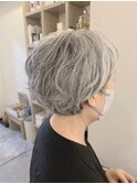 グレイヘアをより素敵にするショートボブ【恵比寿KIMIDORI】