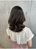20代30代40代グレージュカラー似合わせカットミディアムレイヤー