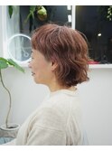クセを活かしたフェザーバックショート